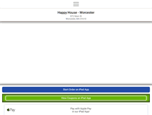 Tablet Screenshot of happyhouseworcester.com